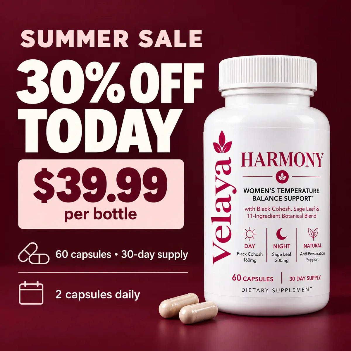 Fewer Hot Flashes. Drier Nights. Finally.